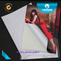 2015 Yesion OEM 90g-150g cast coated glossy adhesive back photo paper